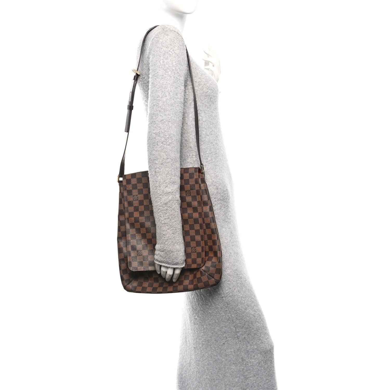 Louis Vuitton Damier Ebene Musette GM 2 of 10