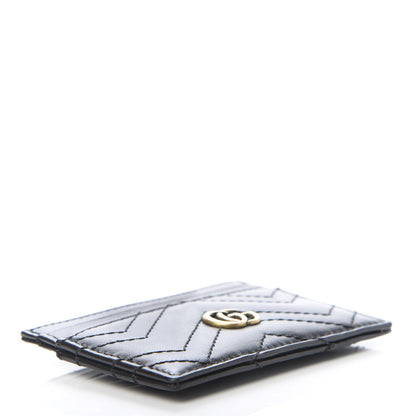 Gucci Calfskin Matelasse GG Marmont Card Holder Black 4 of 6