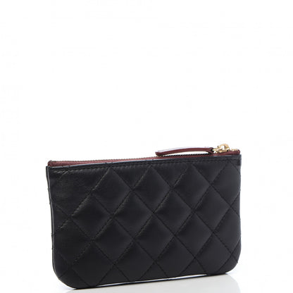 Chanel Lambskin Quilted Small Cosmetic Case Black 3 of 10