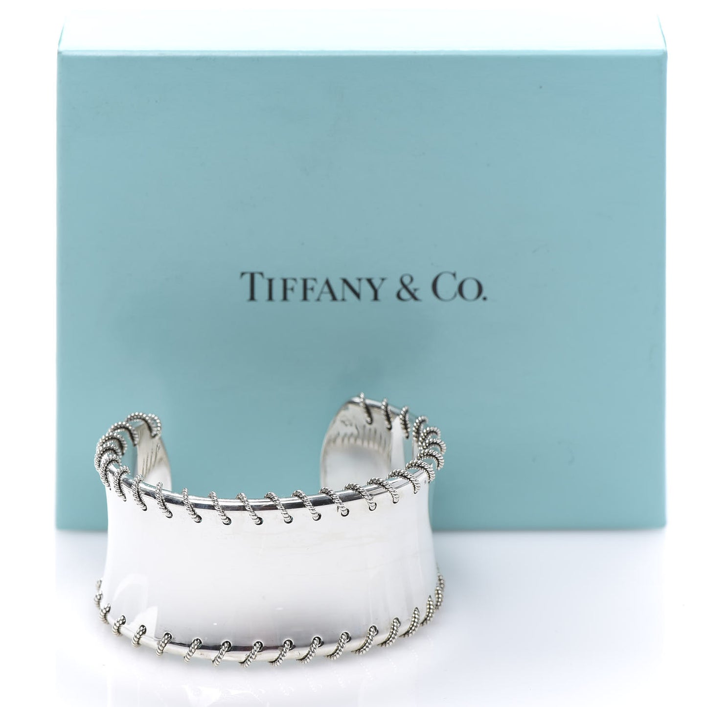 Sterling Silver Whipstitch Cuff Bracelet