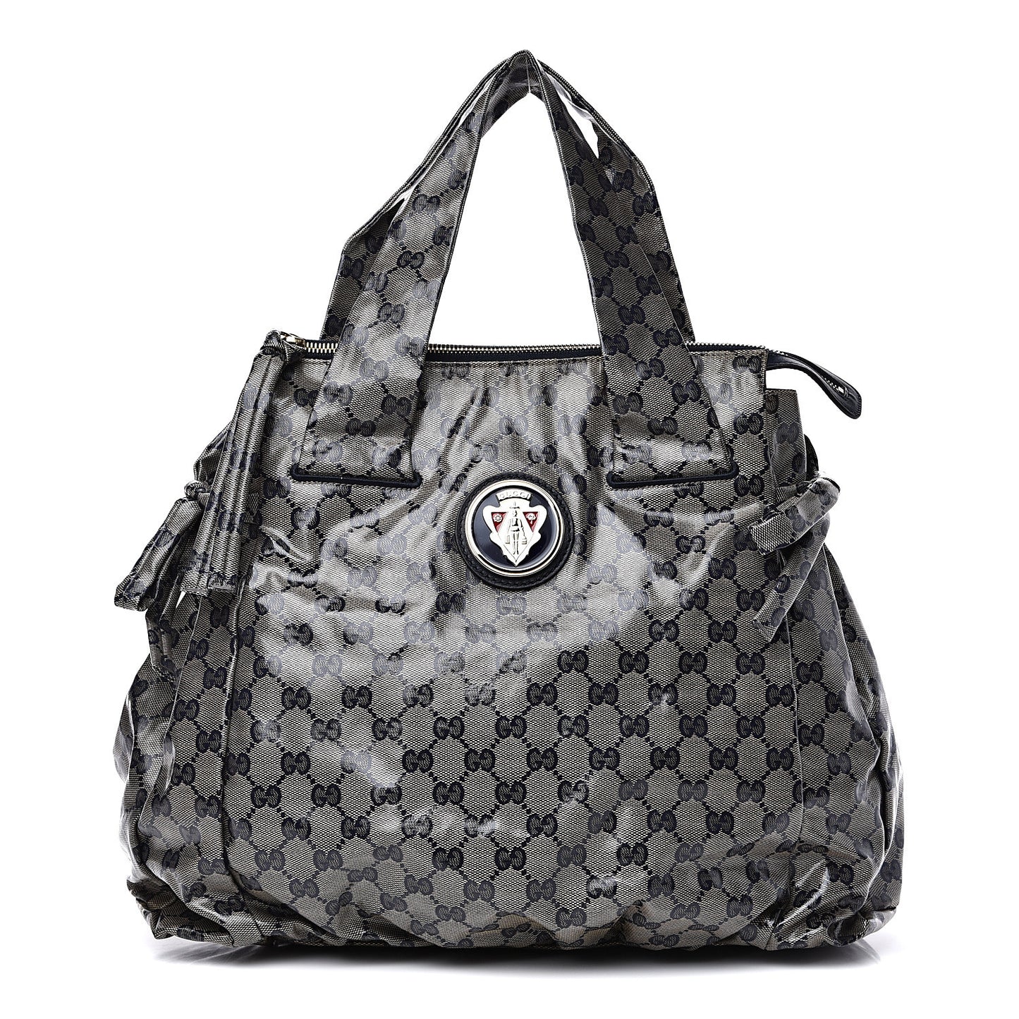 Crystal Monogram Hysteria Tote Navy Blue