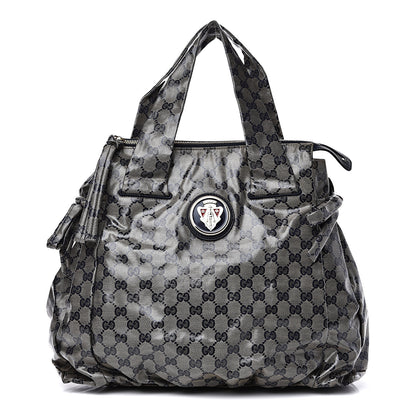 Gucci Crystal Monogram Hysteria Tote Navy Blue 1 of 10