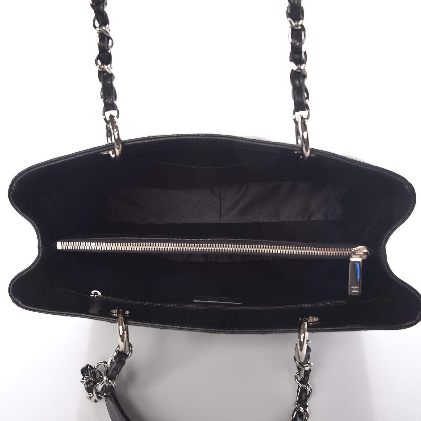 Caviar Quilted Grand Shopping Tote GST Black
