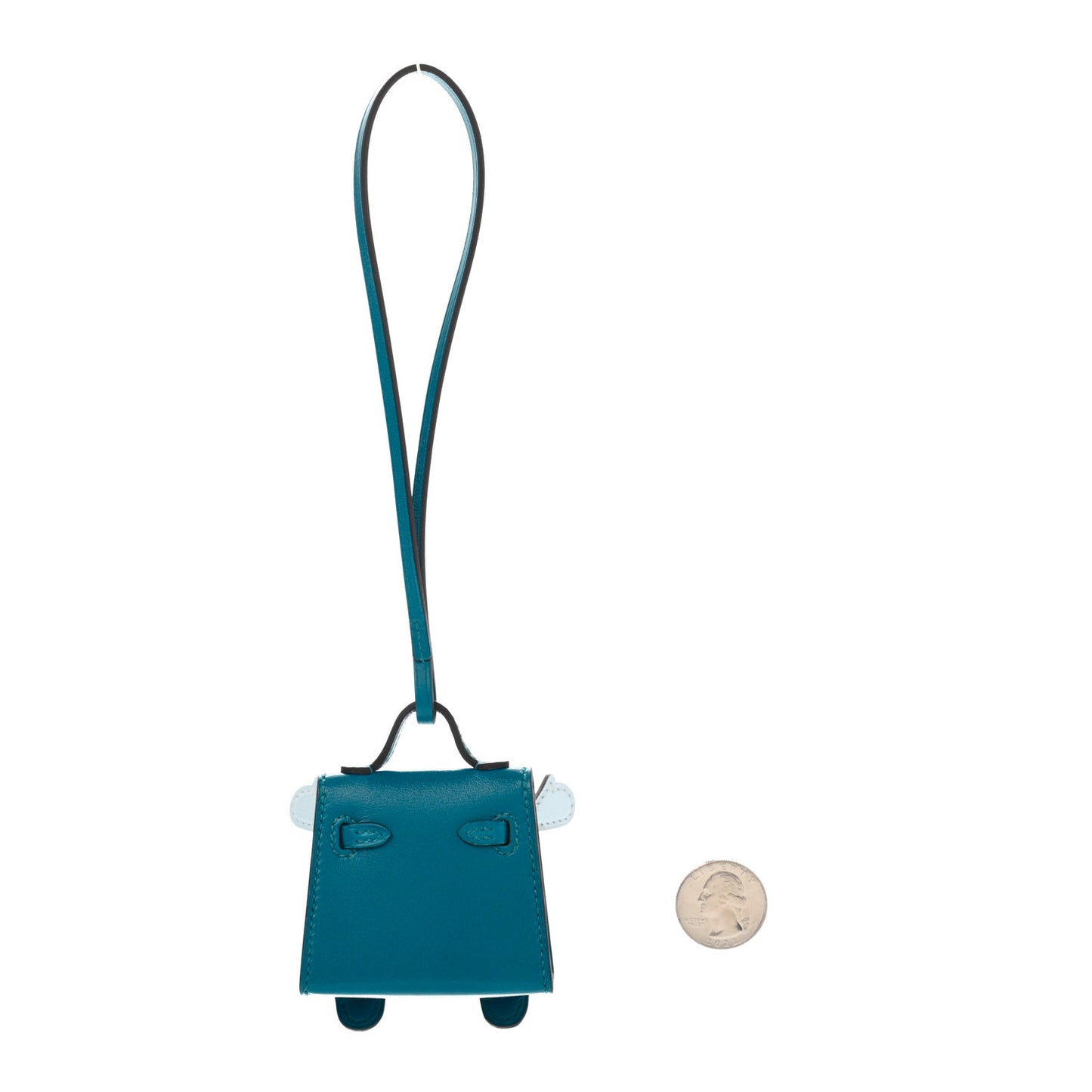 Tadelakt Chevre Mysore Kelly Quelle Idole Bag Charm Bleu Izmir Jaune Bourgeon Bleu Brume Vert Bosphore