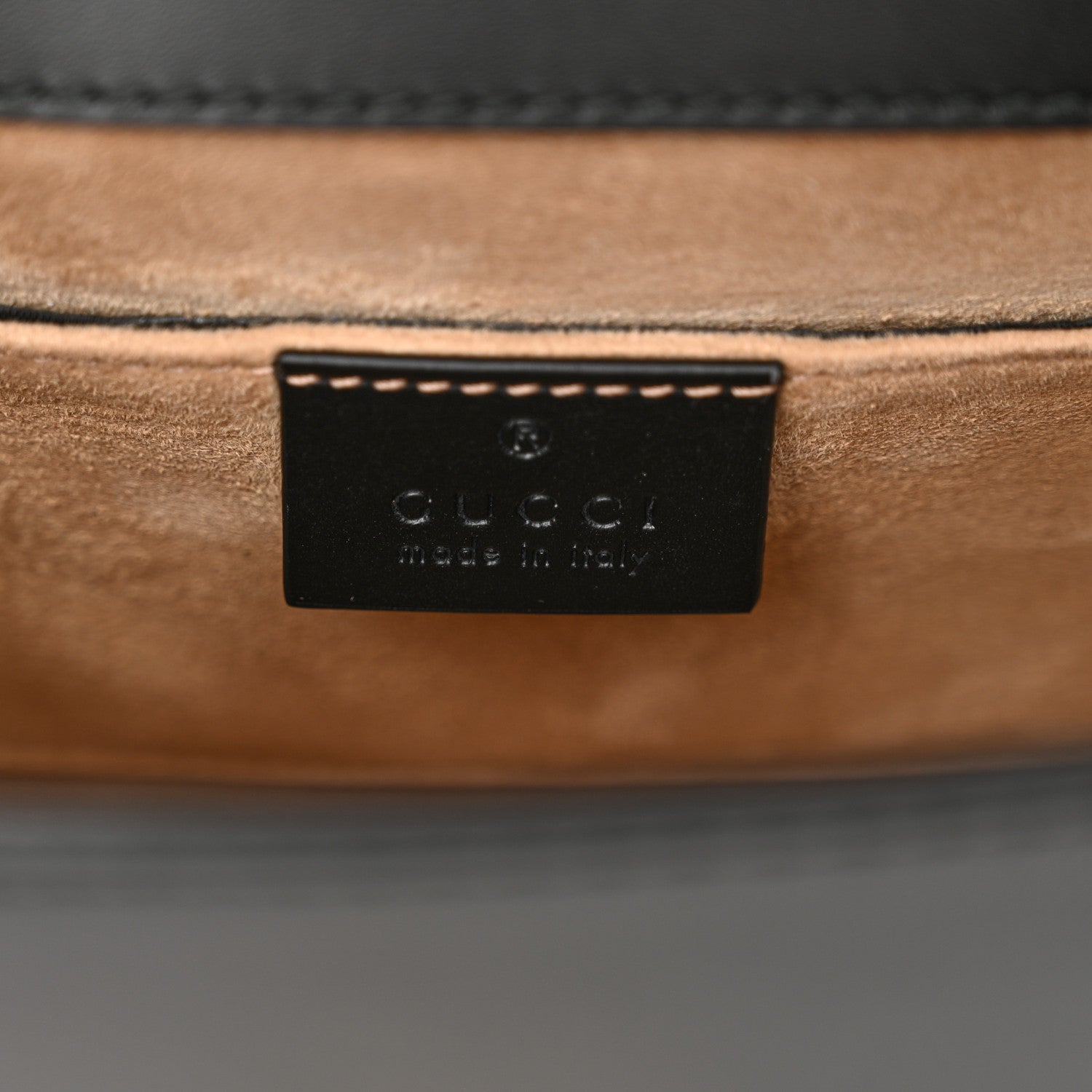 Gucci Calfskin Mini Sylvie Chain Shoulder Bag Black 6 of 11