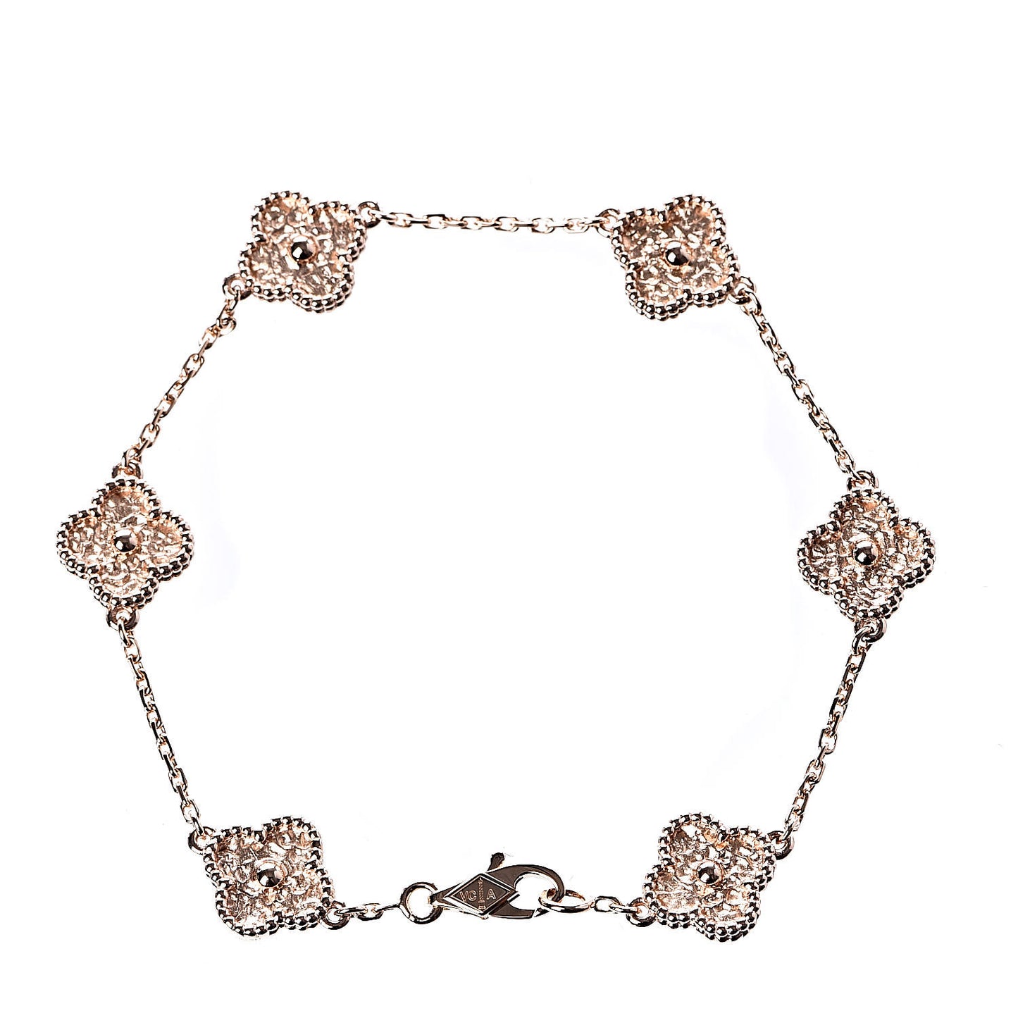18K Rose Gold 6 Motifs Sweet Alhambra Bracelet