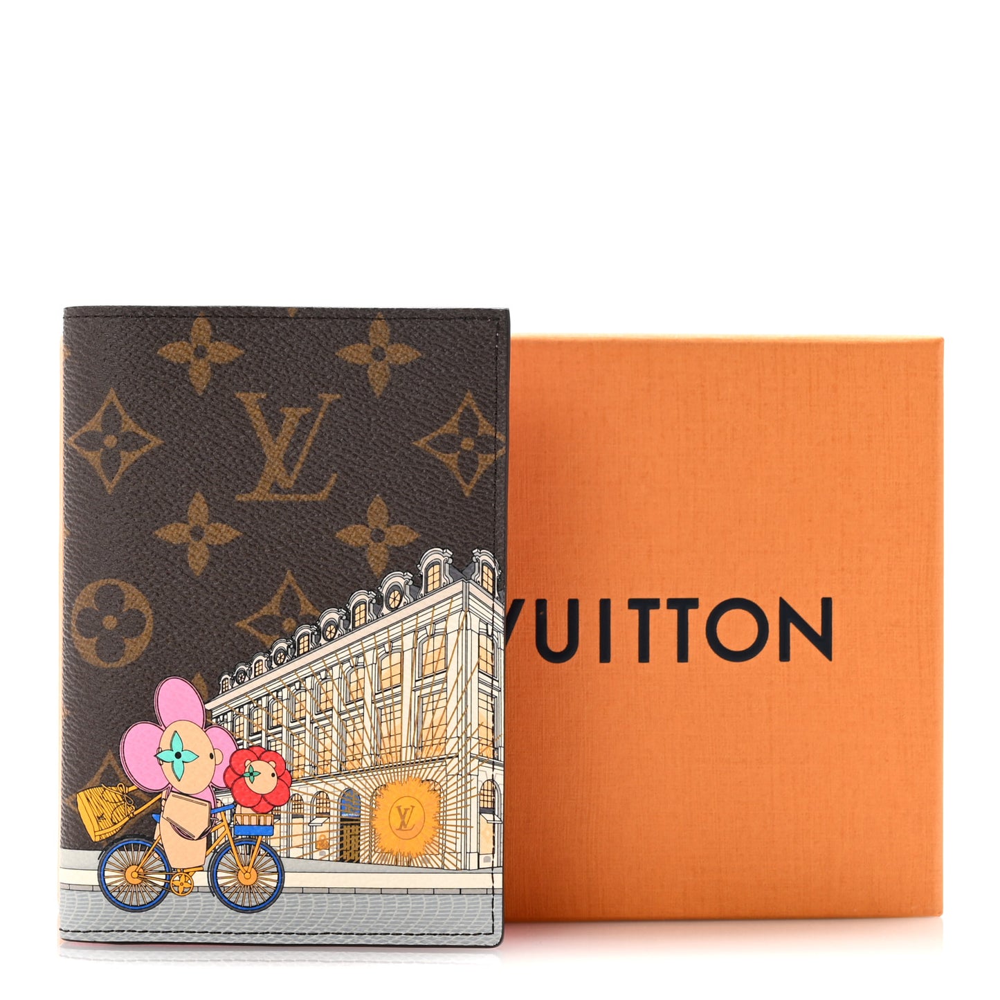Monogram 2022 Christmas Animation Paris Passport Cover Pink