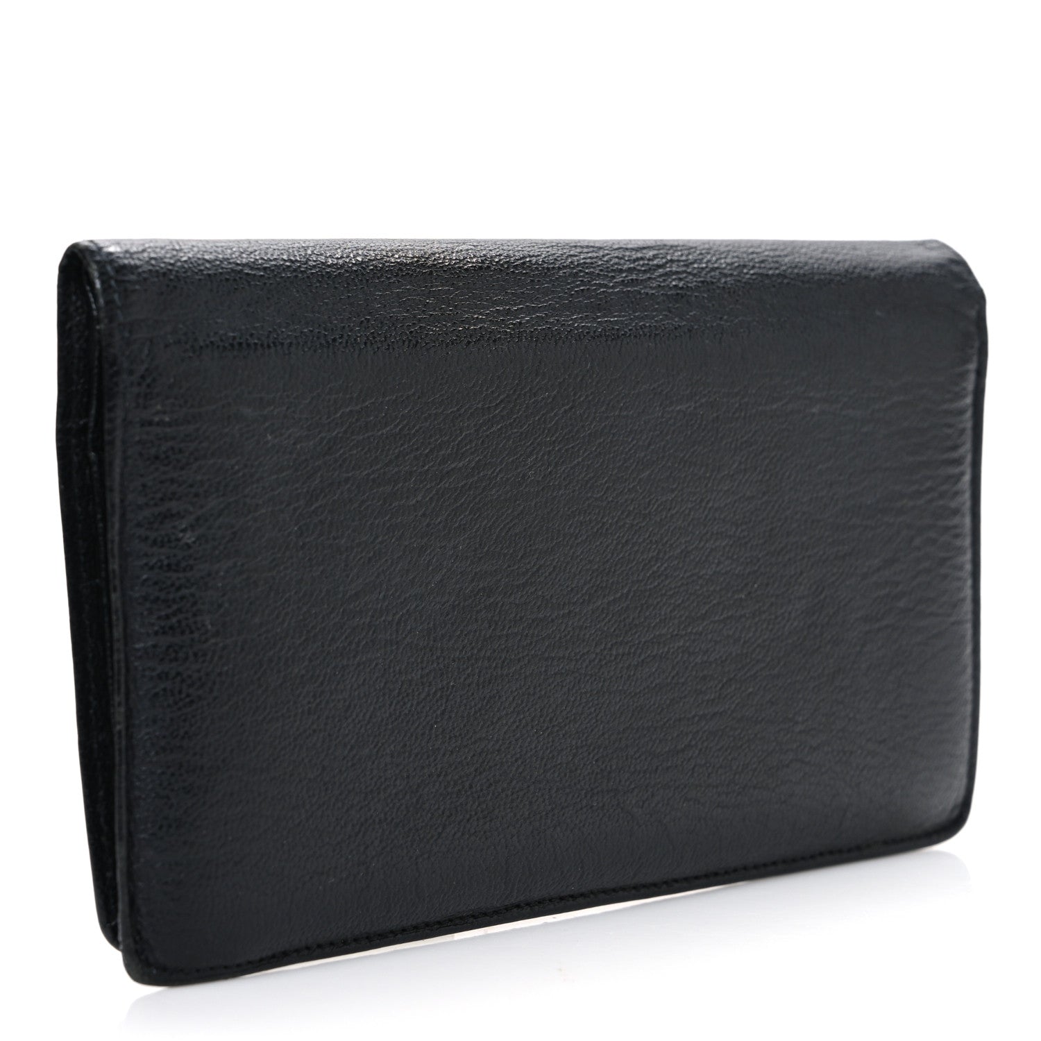 Chanel Goatskin Yen Wallet Black 3 of 8