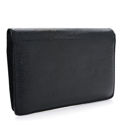Chanel Goatskin Yen Wallet Black 3 of 8