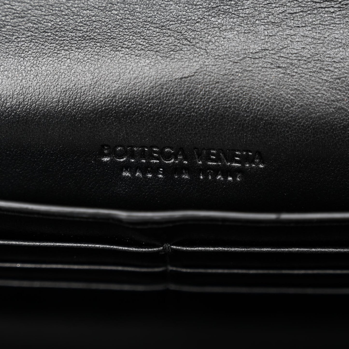 Nappa Intrecciato Long Andiamo Top Handle Clutch Black