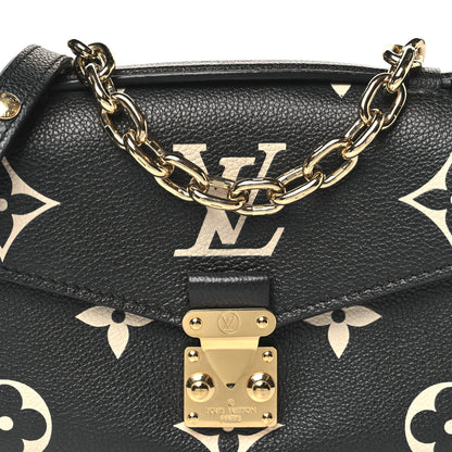 Louis Vuitton Empreinte Monogram Giant Pochette Metis East West Black Beige 7 of 9