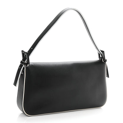 Fendi Vitello Dolce Elite Monster Eyes Bi-Color Baguette Black Yellow 3 of 8