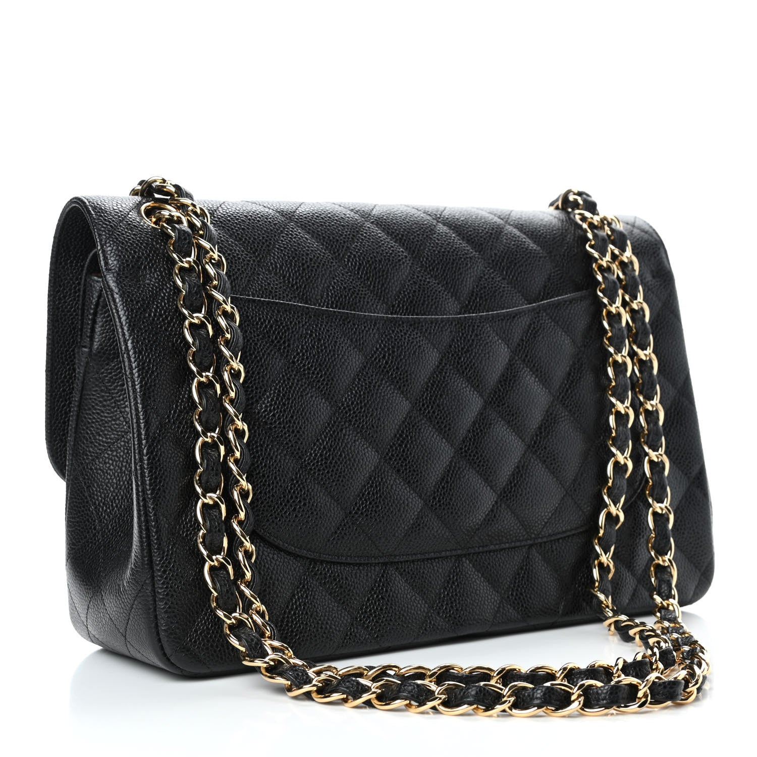 Chanel Caviar Quilted Jumbo Double Flap Black 2 of 4