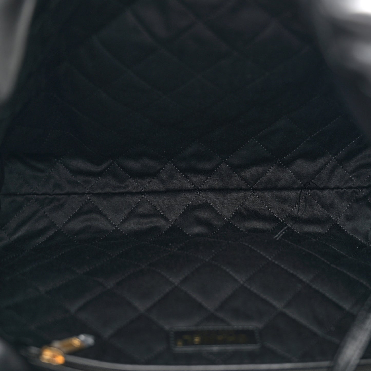 Shiny Calfskin Quilted Small Chanel 22 Black
