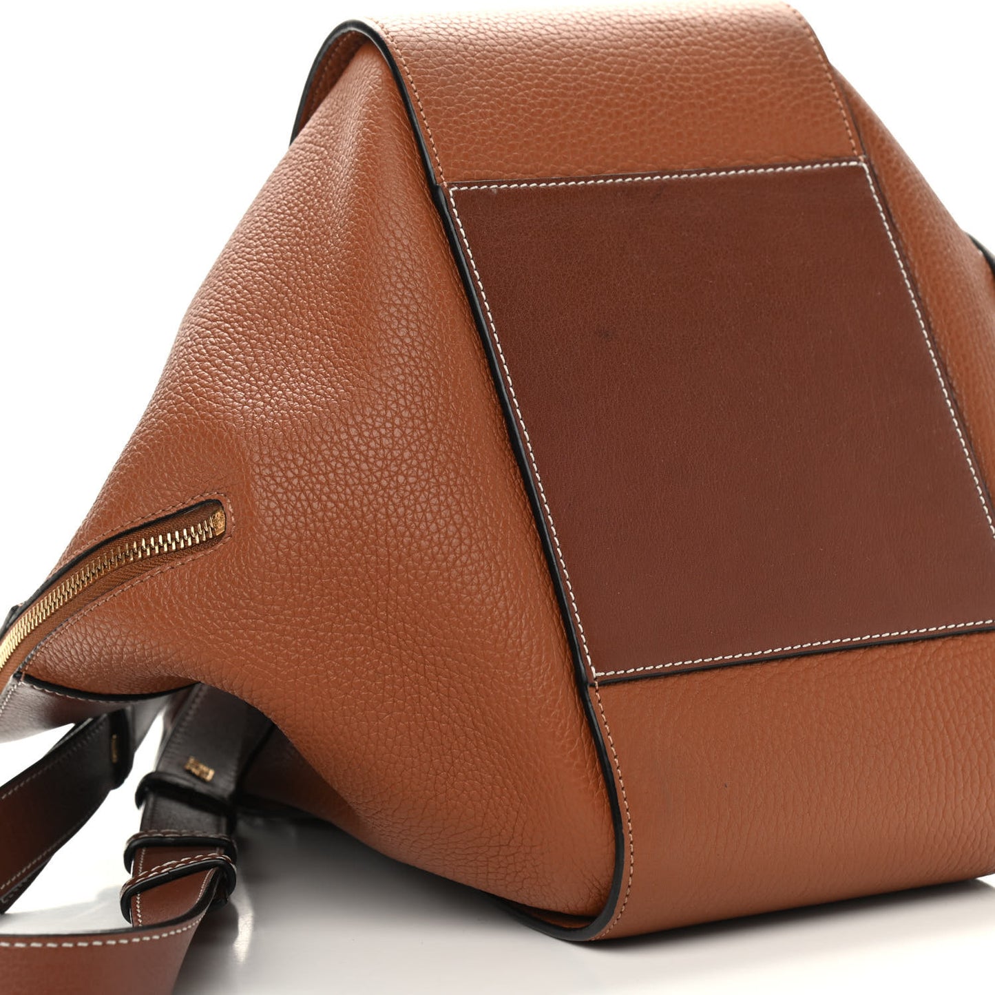 Grained Calfskin Small Hammock Shoulder Bag Tan