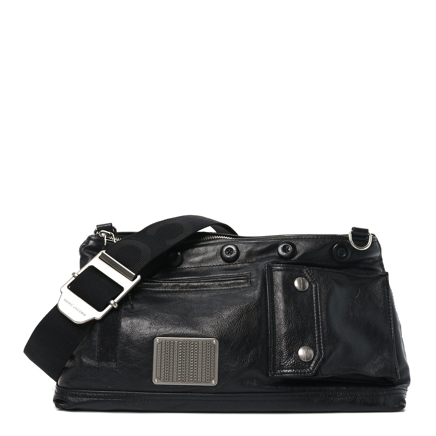 Marc Jacobs Goatskin The Large Cargo Bag Black 1 of 9