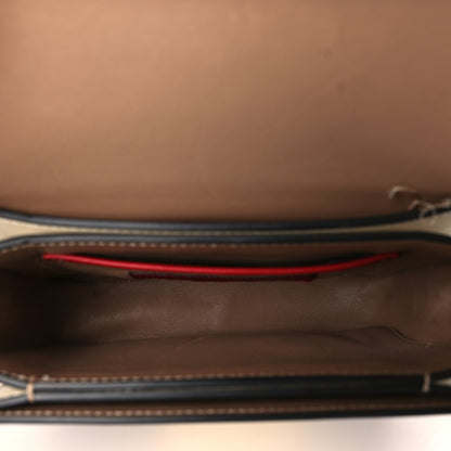 Valentino Garavani Calfskin Mini Rivet Colorblock Shoulder Bag Black Red 4 of 11