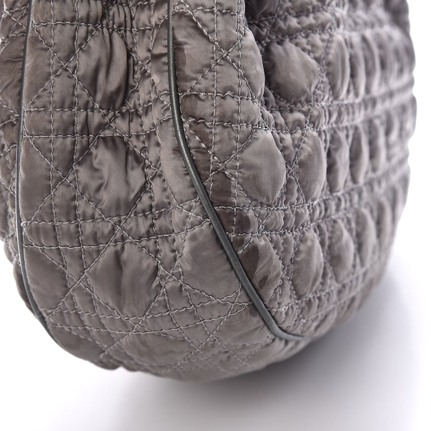 Nylon Cannage Tote Gray