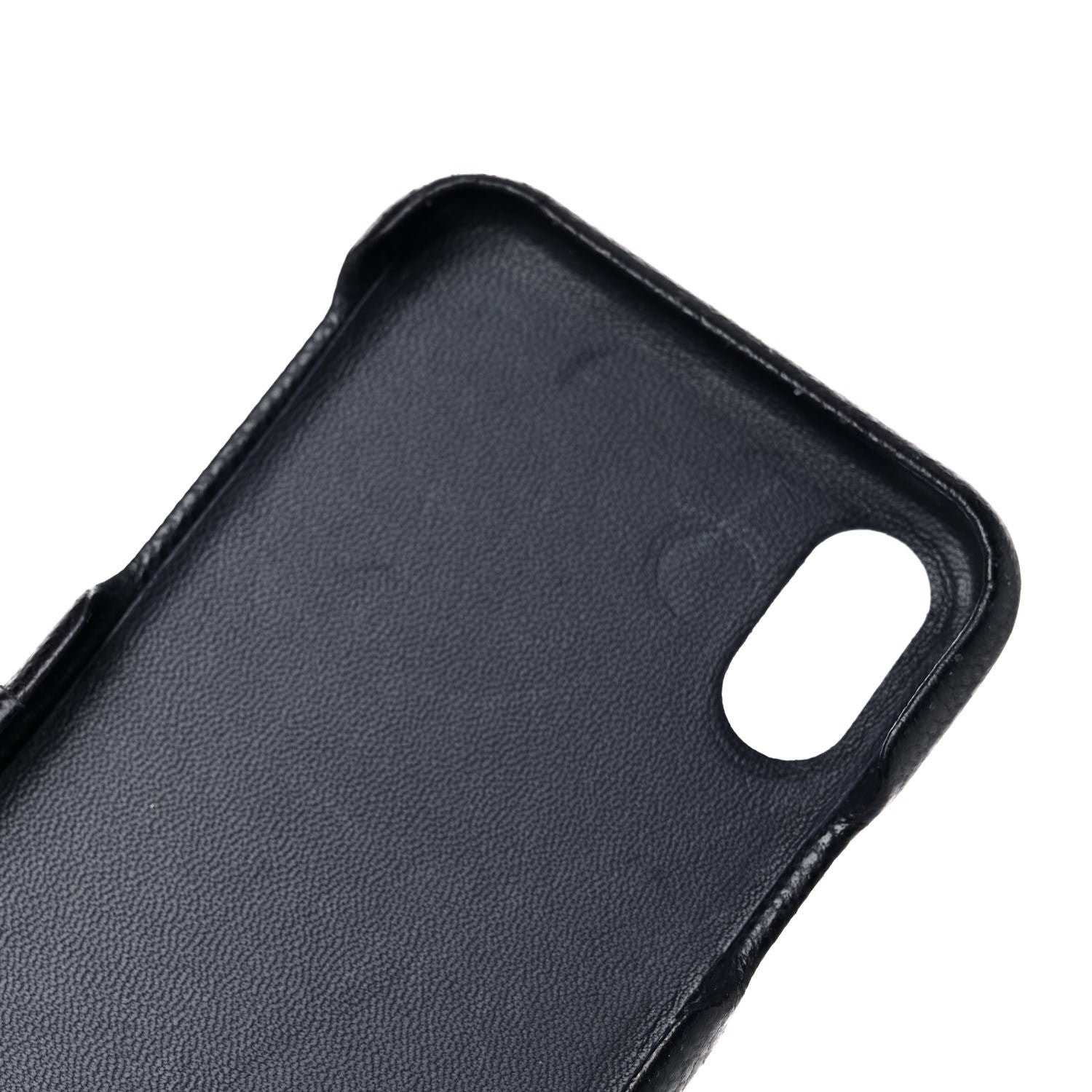 Chanel Caviar Quilted iPhone X Coco Tech Case Navy 6 of 8