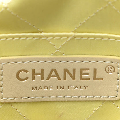 Chanel Lambskin Quilted Diamond Clutch With Chain Light Green 6 of 18