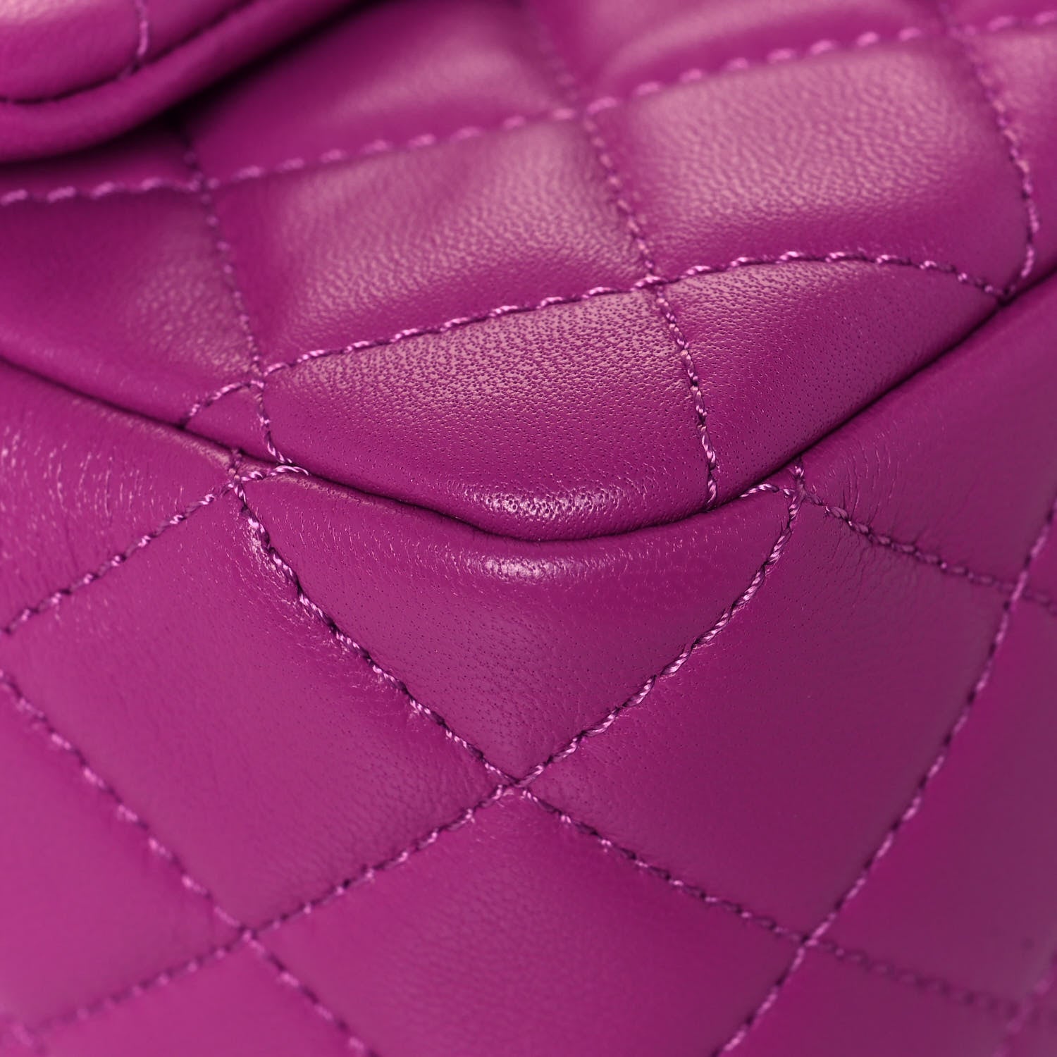 Chanel Lambskin Quilted Mini Pearl Crush Flap Purple 9 of 13