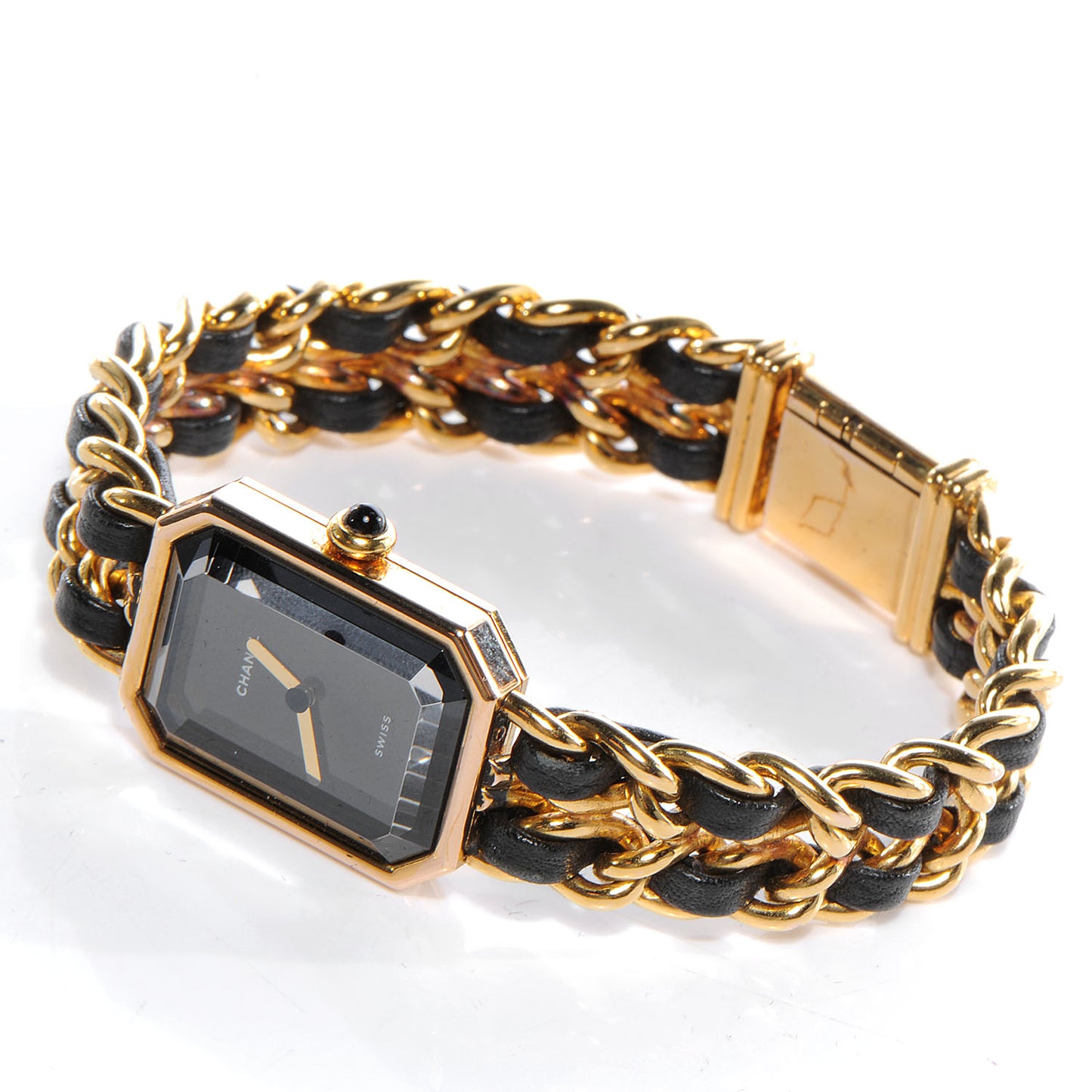 Stainless Steel Lambskin 20mm Chain Premiere Quartz Watch Gold L