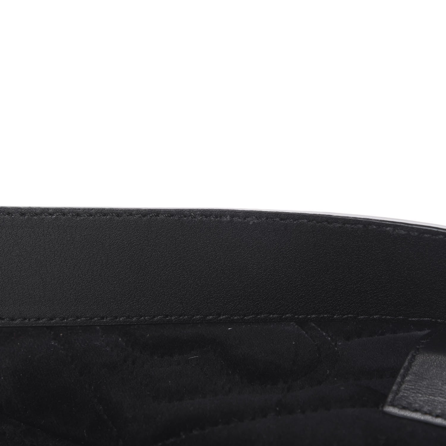 Gucci Velvet Matelasse GG Marmont Belt Bag 75 30 Black 11 of 12