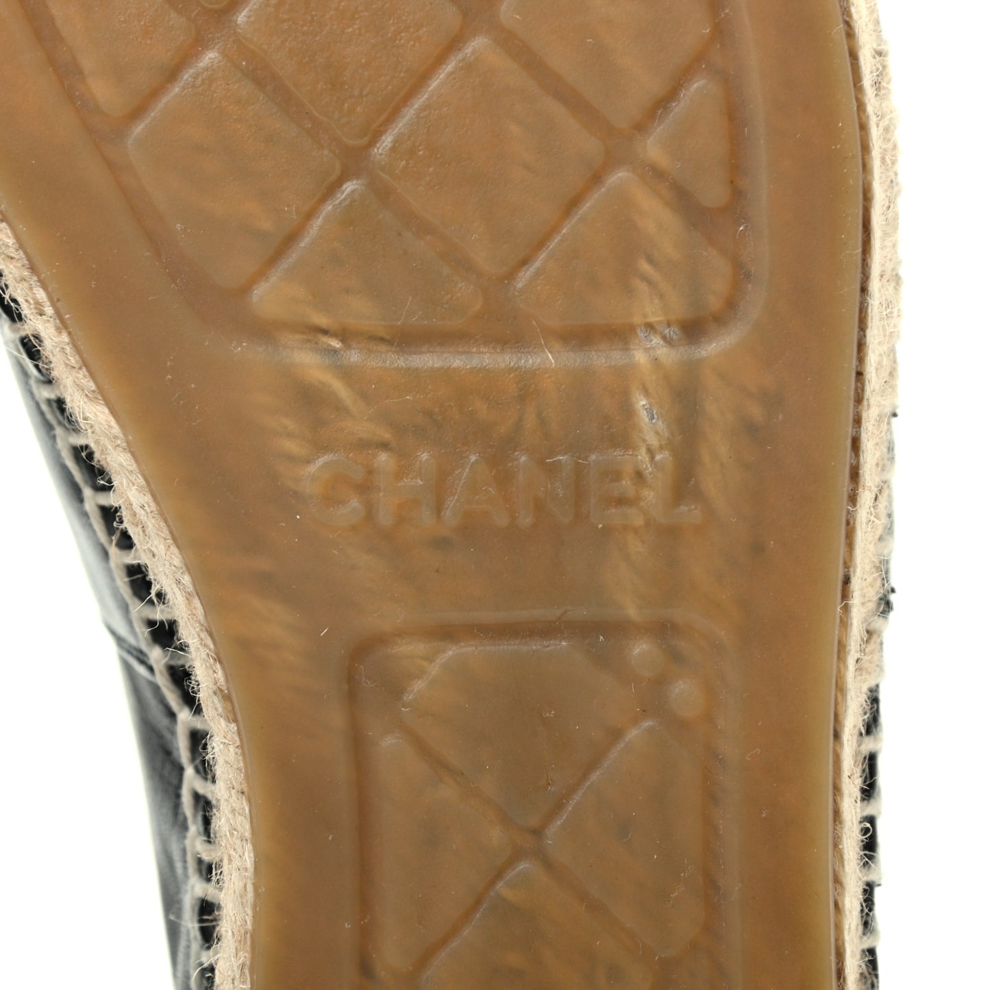 Lambskin CC Espadrilles 39 Black