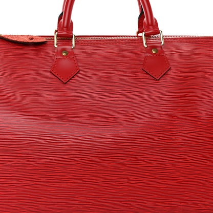 Louis Vuitton Epi Speedy 35 Castillan Red 7 of 9