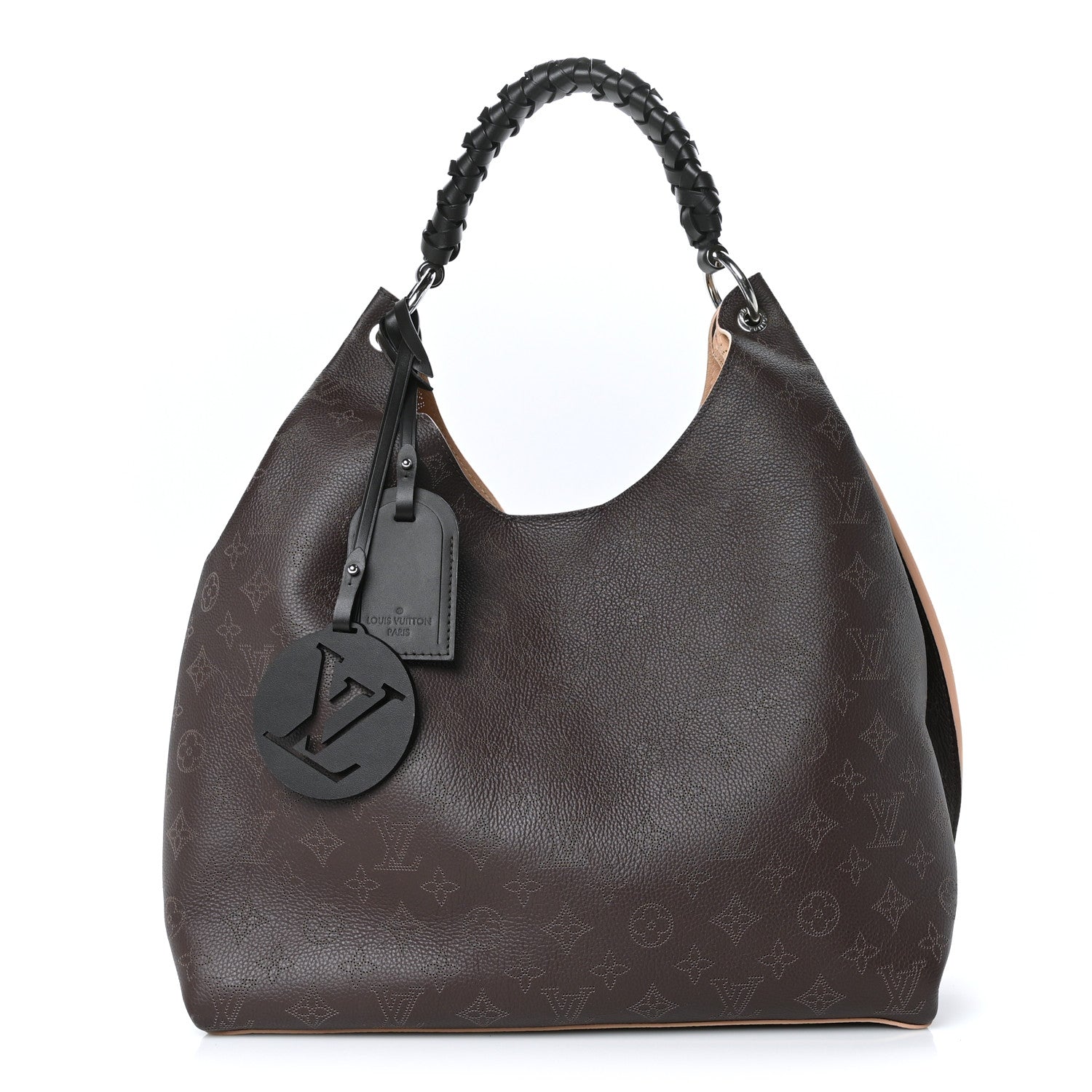 Louis Vuitton Mahina Carmel Hobo Chocolate 1 of 8