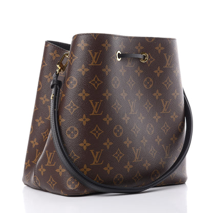 Louis Vuitton Monogram Neonoe MM Black 3 of 9