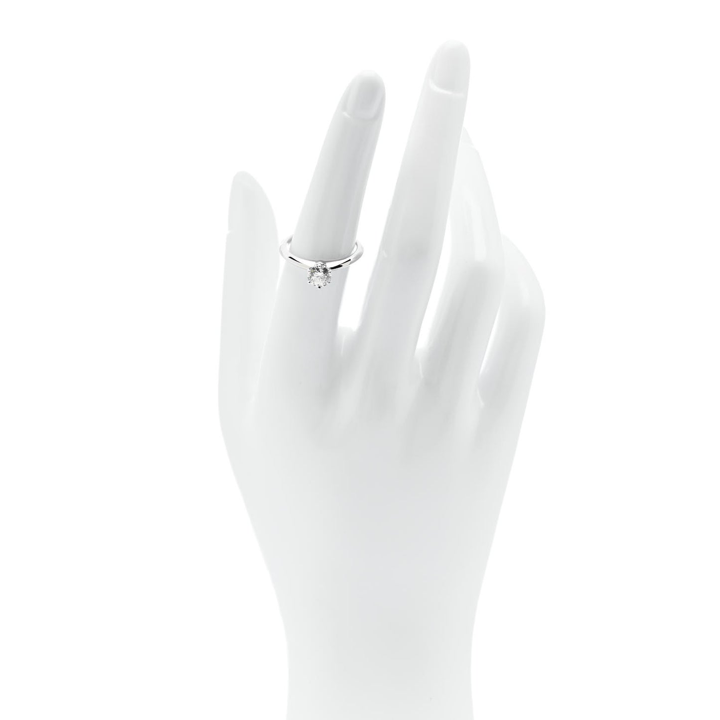 Platinum Diamond .68ct Solitaire Engagement Ring 53 6.25