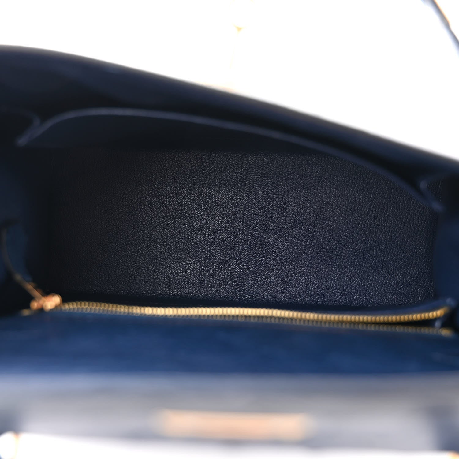 Hermes Ostrich Kelly Sellier 25 Bleu Iris 5 of 10