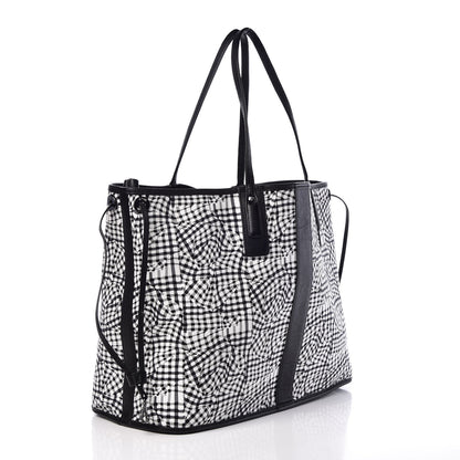 MCM Visetos Large Liz Reversible Shopper Tote Black 8 of 11