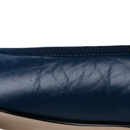 Chanel Lambskin CC Cap Toe Ballerina Flats 39 Navy Blue 9 of 10