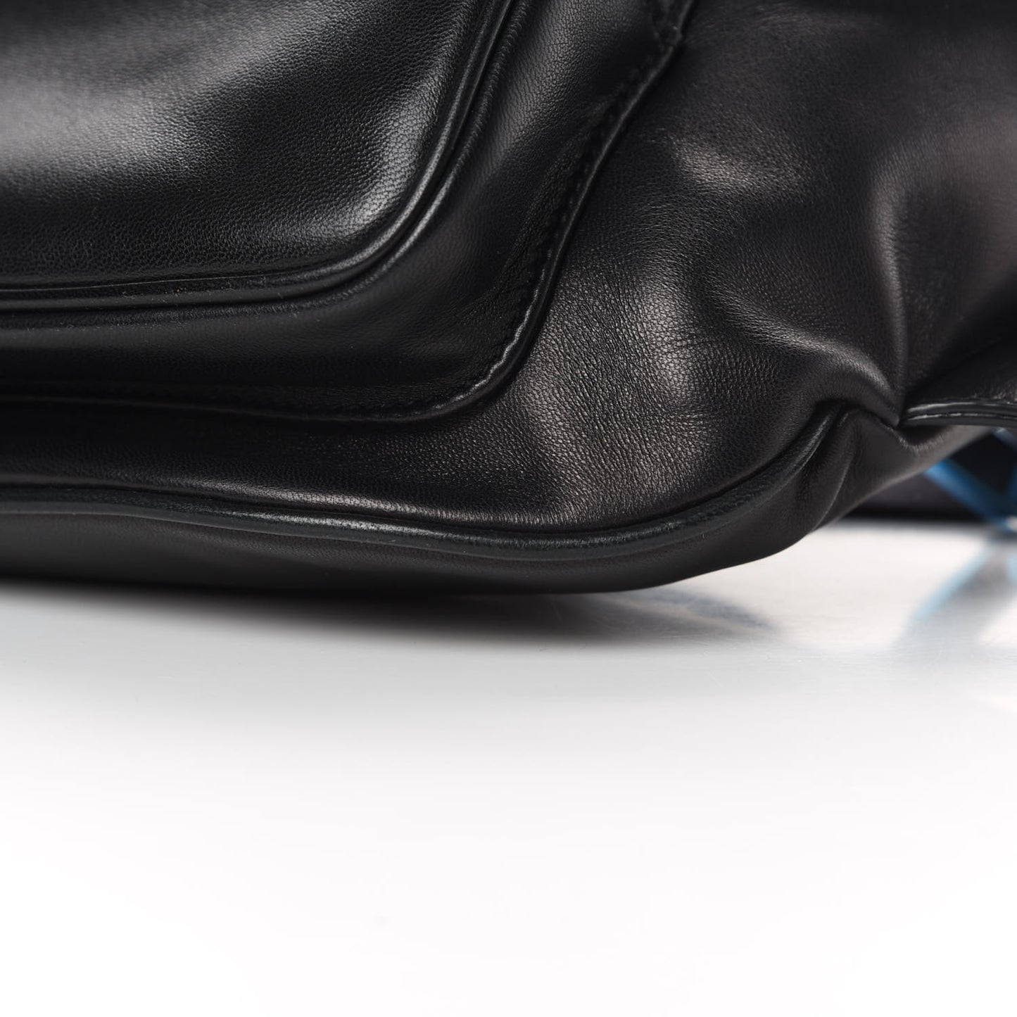 Lambskin Subway Belt Bag Black