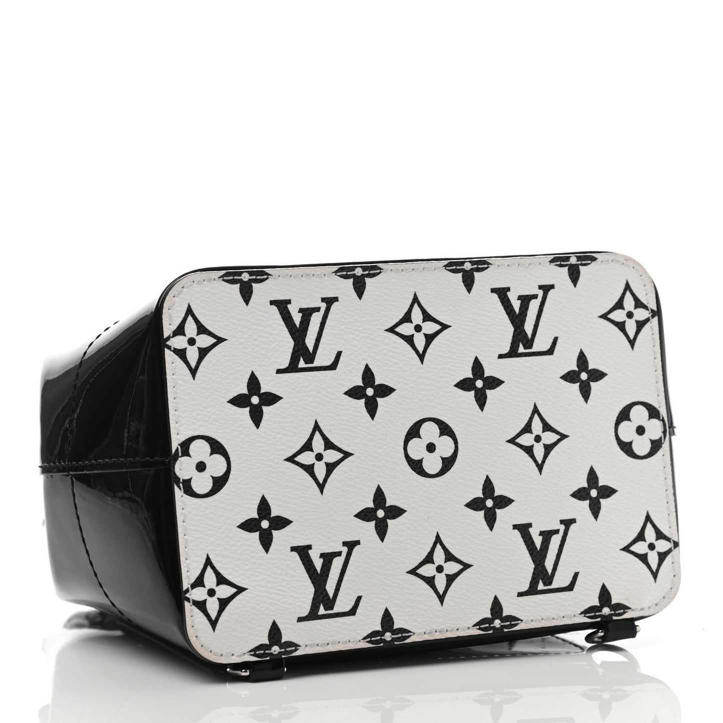 Patent Monogram Hot Springs Backpack Black White