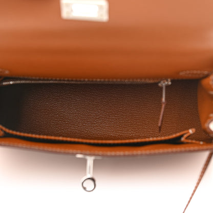 Hermes Madame Calfskin Kelly Sellier 25 Gold 5 of 10