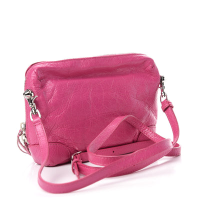 Balenciaga Agneau Arena Classic Silver Hardware XS Reporter Crossbody Rose Flamingo 3 of 9
