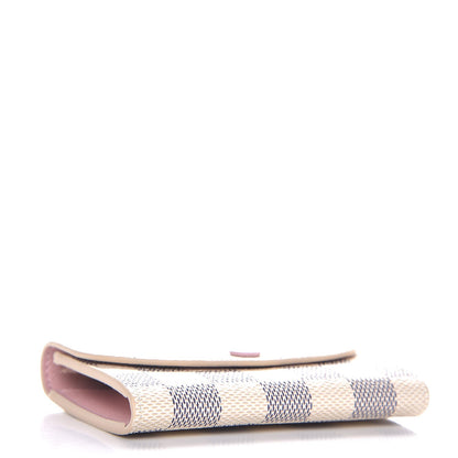Louis Vuitton Damier Azur Rosalie Coin Purse Rose Ballerine 4 of 8