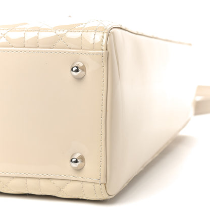 Christian Dior Patent Cannage Large Lady Dior Beige 6 of 8