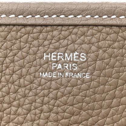 Hermes Taurillon Clemence Evelyne III PM Etoupe 6 of 12