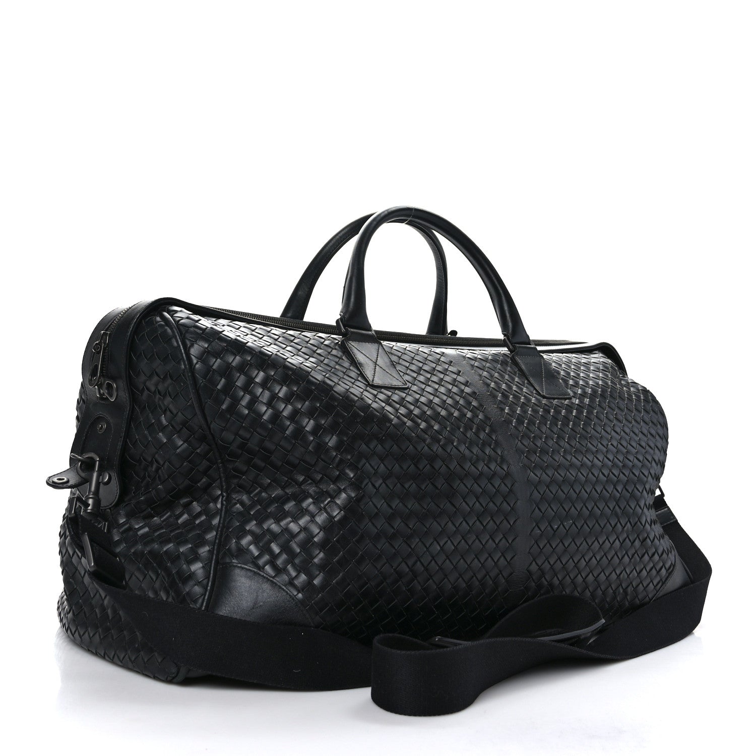 Bottega Veneta Nappa Intrecciato VN Large Duffel Black 2 of 10