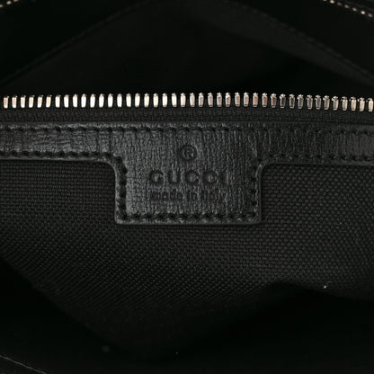 Gucci GG Supreme Monogram Azalea Calfskin Retro Interlocking G Wristlet Messenger Bag Black 5 of 13