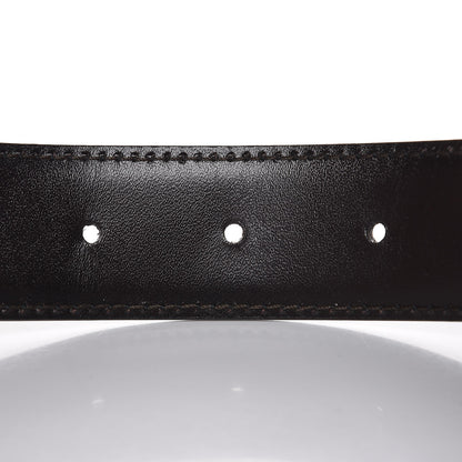 Gucci Calfskin Reversible Square G Buckle Belt 85 34 Black Brown 6 of 6