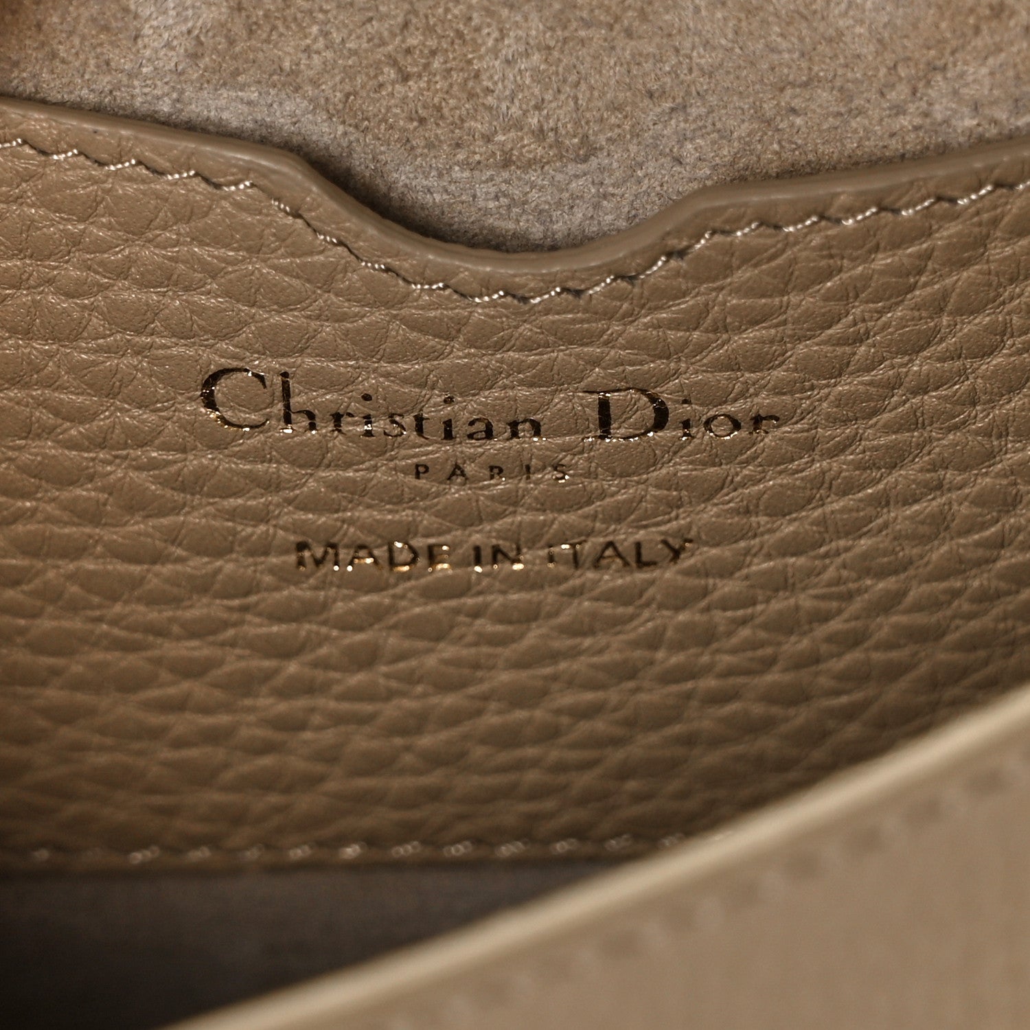 Christian Dior Grained Calfskin Medium Bobby Flap Beige 6 of 9