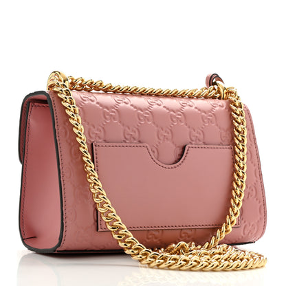 Gucci Guccissima Small Padlock Shoulder Bag Rose Baby Candy 3 of 11