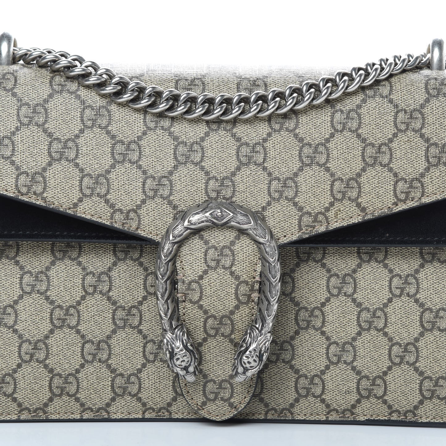 GG Supreme Monogram Small Dionysus Shoulder Bag Black