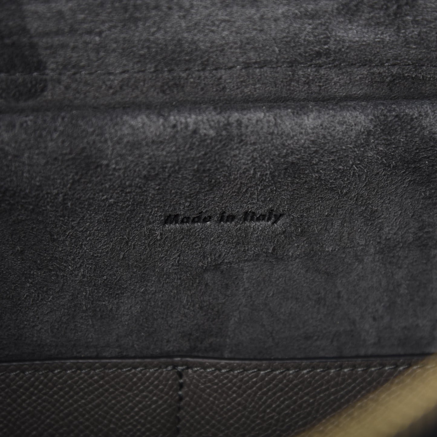 Grained Calfskin Mini Belt Bag Grey