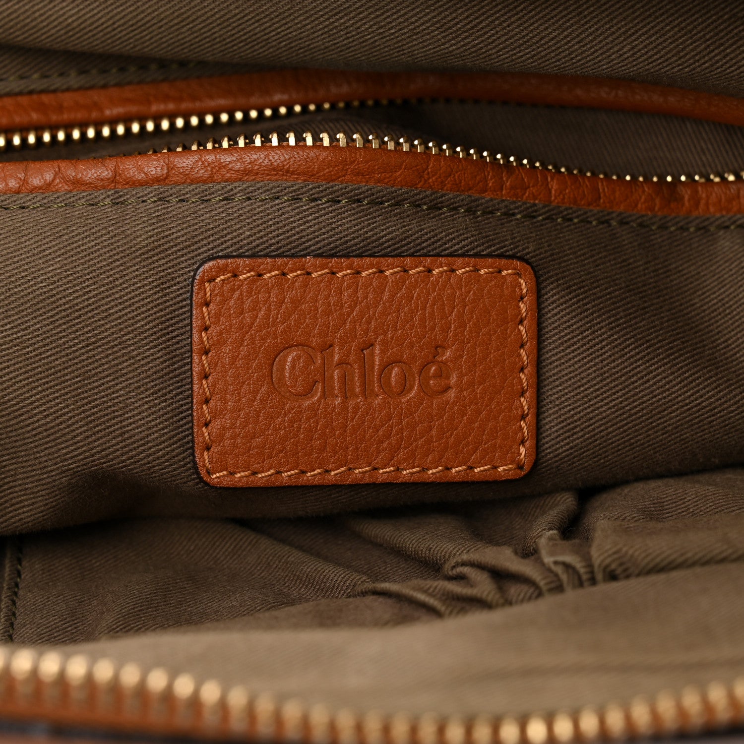 Chloe Calfskin Large Marcie Satchel Tan 6 of 17